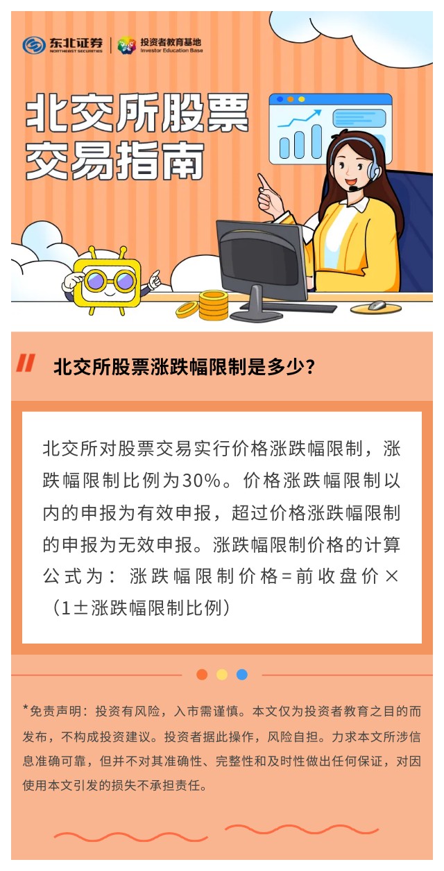 北交所股票交易指南】北交所股票涨跌幅限制是多少？